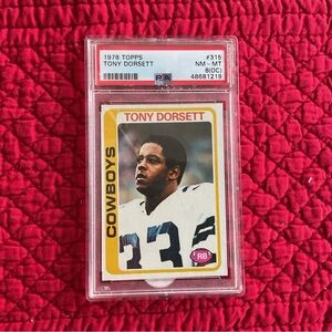 Tony Dorsett 1978 Topps Rookie Card, PSA-8 OC 🏈